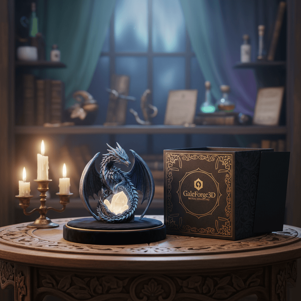 Display-ready fantasy creature unboxed